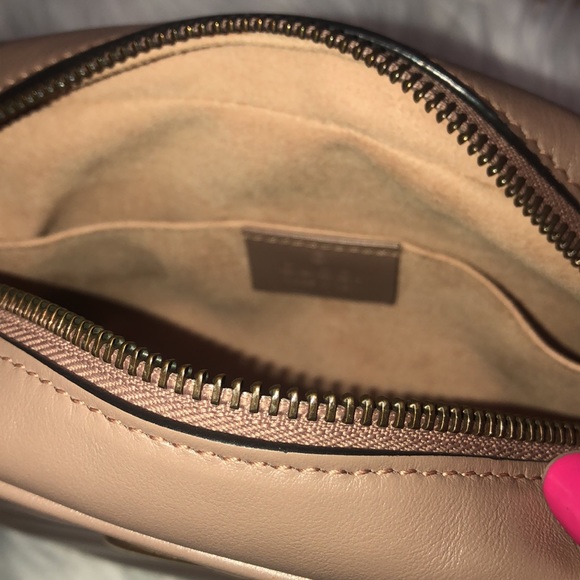 The mini Gucci Marmot chain shoulder bag. Dusty pink. - Picture 15 of 16